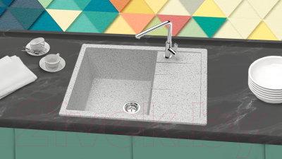 Мойка кухонная Berge BR-6502 (серый)