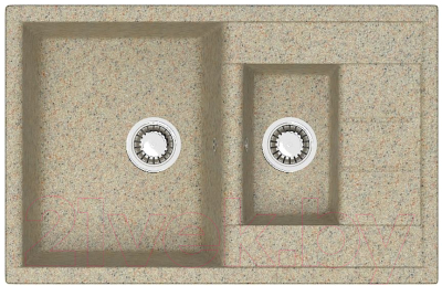 Мойка кухонная Berge BR-7612 (песочный) - фото