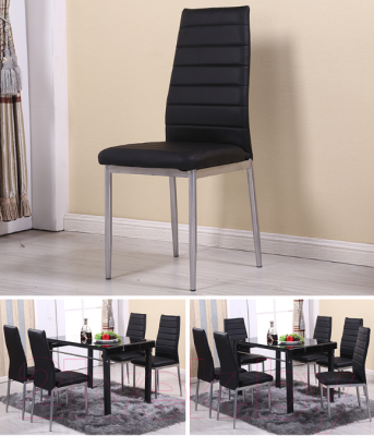 Стул Mio Tesoro Джия DC-060 (черный/хром)