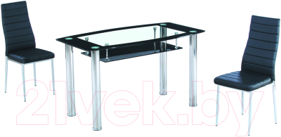 Стул Mio Tesoro Джия DC-060 (черный/хром)