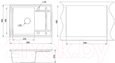 Мойка кухонная Granula GR-6501