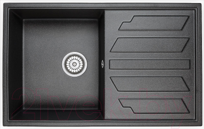 Мойка кухонная GRANULA GR-8002 (шварц) - фото