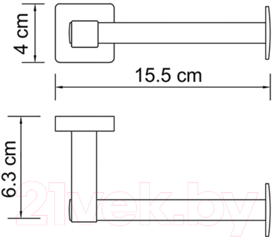 Держатель для туалетной бумаги Wasserkraft Lippe K-6596