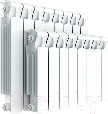 Радиатор биметаллический Rifar Monolit 500 (12 секций) - фото