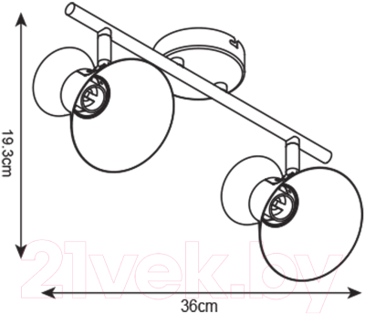 Спот Arte Lamp Baltimore A1406AP-2BK