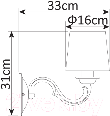 Бра Arte Lamp Alba A9395AP-1WG