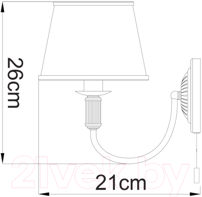 Бра Arte Lamp Alice A3579AP-1AB