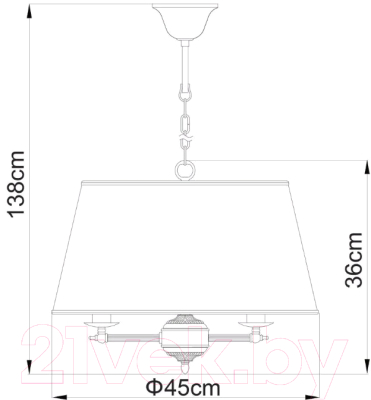 Потолочный светильник Arte Lamp Alice A3579SP-3AB