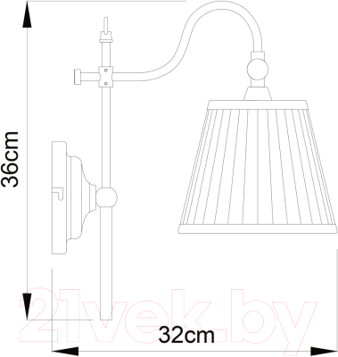 Бра Arte Lamp Seville A1509AP-1PB