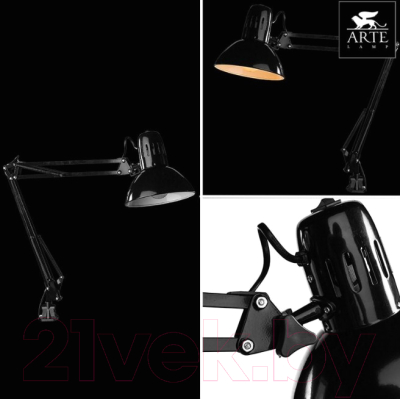 Настольная лампа Arte Lamp Senior A6068LT-1BK