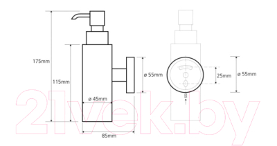 Дозатор для жидкого мыла Bemeta 104109010