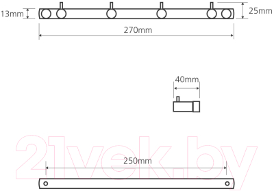 Крючок для ванной Bemeta 104606102