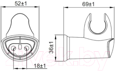 Душевой держатель IDDIS 030CP00I53