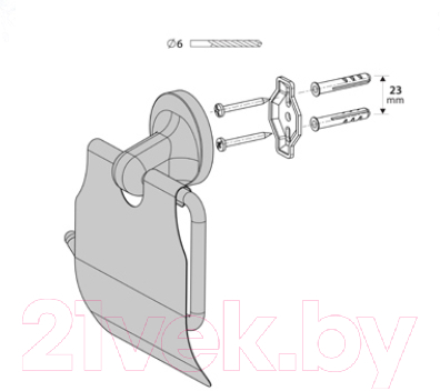 Держатель для туалетной бумаги Bisk 00221