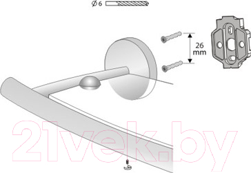 Полка для ванной Bisk 72076