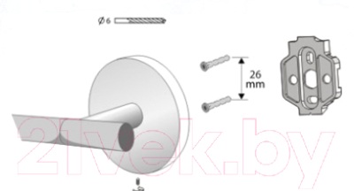 Держатель для туалетной бумаги Bisk 72078