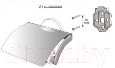 Держатель для туалетной бумаги Bisk 72079