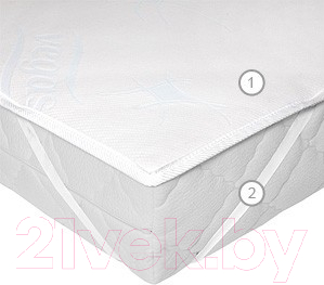 Наматрасник защитный Vegas Stressfree L4 100x195 - фото