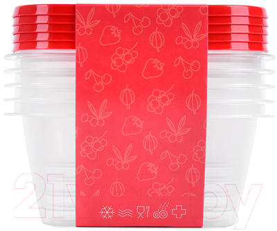 Набор контейнеров Oursson CP5583S/RD