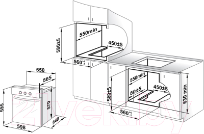 Газовый духовой шкаф GEFEST ДГЭ 621-01