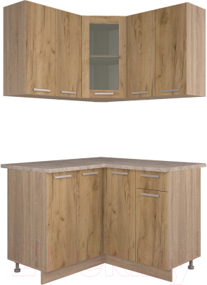 Готовая кухня Интерлиния Мила 12x12 - фото