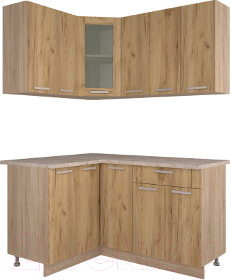 Готовая кухня Интерлиния Мила 12x15 - фото