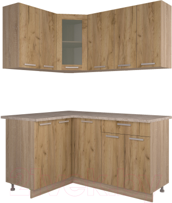 Готовая кухня Интерлиния Мила 12x16 - фото