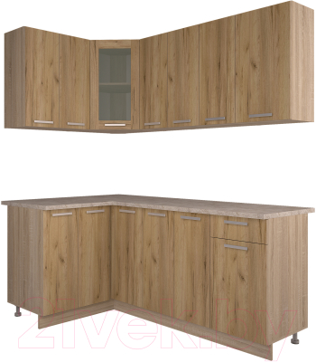 Готовая кухня Интерлиния Мила 12x19 - фото