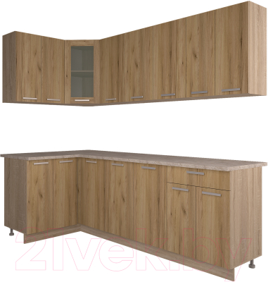 Готовая кухня Интерлиния Мила 12x24 - фото