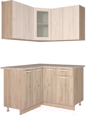 Готовая кухня Интерлиния Мила 12x13 - фото