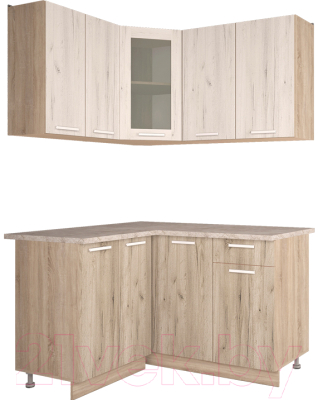 Готовая кухня Интерлиния Мила 12x14 - фото