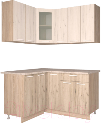 Готовая кухня Интерлиния Мила 12x15 - фото