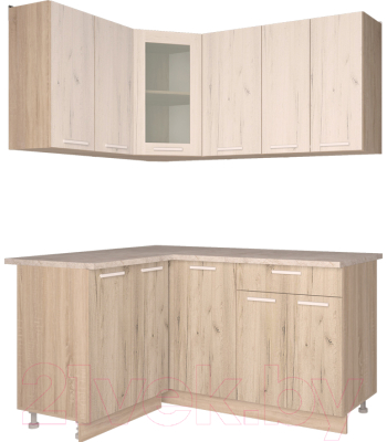 Готовая кухня Интерлиния Мила 12x16 - фото