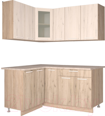 Готовая кухня Интерлиния Мила 12x17 - фото