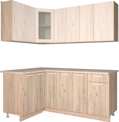 Готовая кухня Интерлиния Мила 12x19 - фото