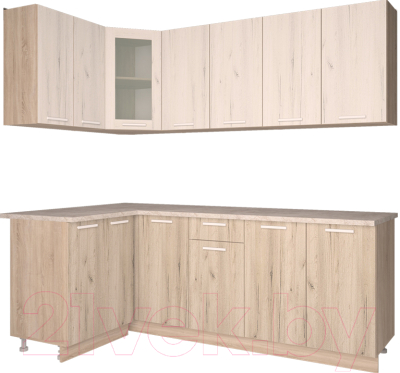 Готовая кухня Интерлиния Мила 12x22 - фото