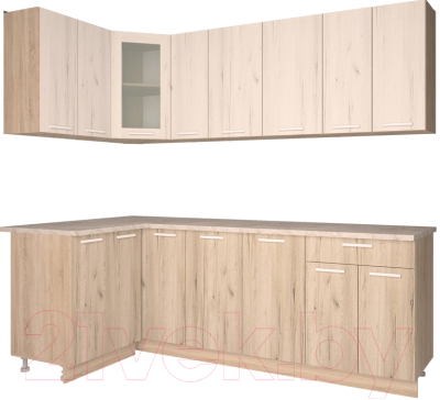 Готовая кухня Интерлиния Мила 12x23 - фото