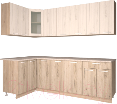 Готовая кухня Интерлиния Мила 12x24 - фото