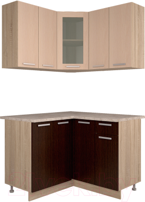 Готовая кухня Интерлиния Мила 12x12 - фото