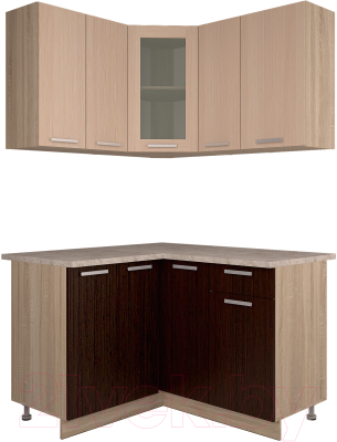 Готовая кухня Интерлиния Мила 12x13 - фото