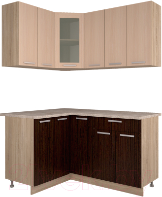 Готовая кухня Интерлиния Мила 12x15 - фото