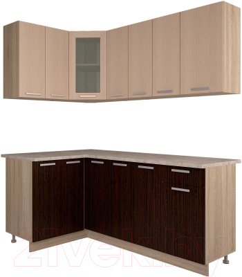 Готовая кухня Интерлиния Мила 12x19 - фото