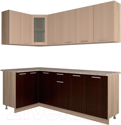 Готовая кухня Интерлиния Мила 12x22 - фото