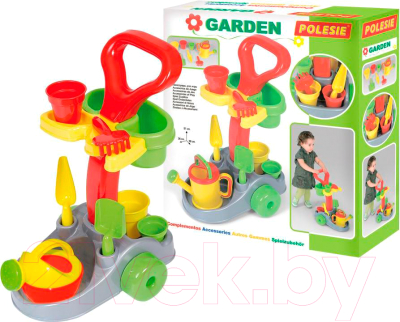 Тележка с инструментами игрушечная Полесье Садовник / 36599 - фото