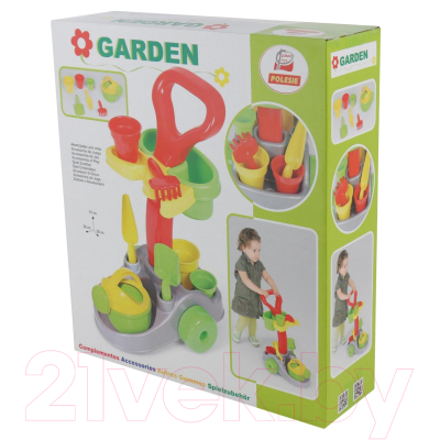 Тележка с инструментами игрушечная Полесье Садовник / 36599
