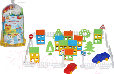 Конструктор Полесье Построй свой город / 53732
