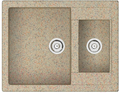 Мойка кухонная Berge BR-6150 (песочный) - фото