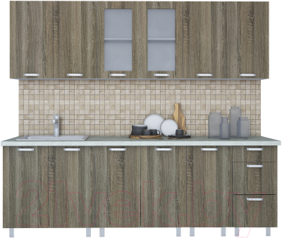 Кухонный гарнитур Интерлиния Арт Мила 24 - фото
