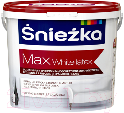 Краска Sniezka Max White Latex с тефлоном - фото