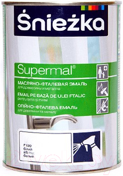 Эмаль Sniezka Supermal масляно-фталевая - фото
